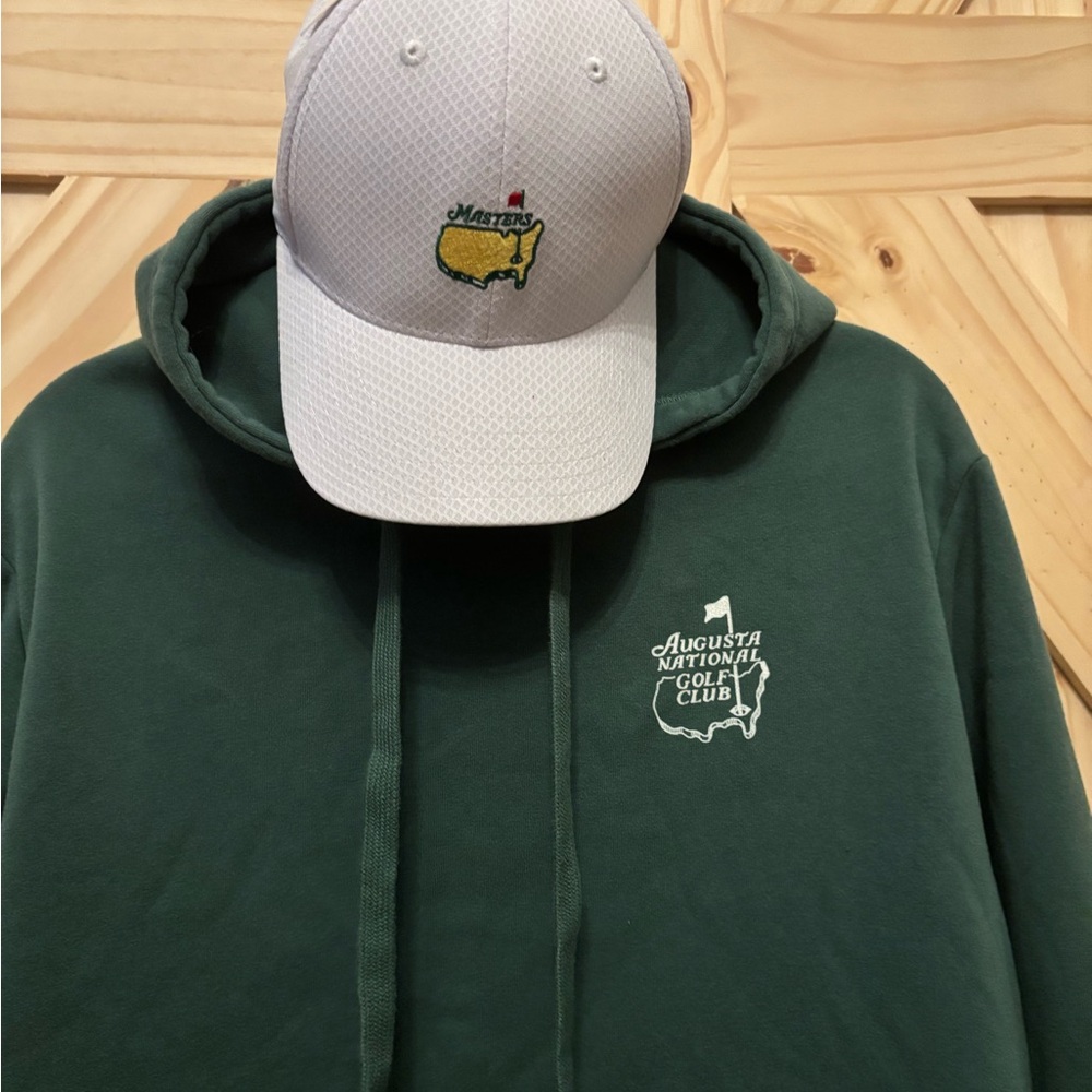 NEW! Green Augusta National Golf Club Hoodie + White Masters Cap SET
